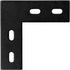 6 Packs 4¾ Inches Heavy Duty L Right Angle Bracket Flat Straight Mending Plate, Metal Steel Repair Fixing Bracket Connector, Length 4¾", Width 1½", Thickness 4mm, Max. Load 170LB