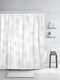 Sonernt Curtain White Christmas from Gray Snowflakes on Pattern Snow Shower Curtain Bathroom Decor,Polyester Durable Waterproof Curtain