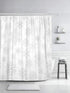 Sonernt Curtain White Christmas from Gray Snowflakes on Pattern Snow Shower Curtain Bathroom Decor,Polyester Durable Waterproof Curtain