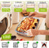 Glass Baking Dish for Oven Glass Pan for Cooking Oblong Casserole Dish Rectangular Baking Pan Glass Bakeware,1 Piece (2 Quart)