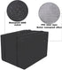 Rohuis Window Air Conditioner Covers for Outside Units - Outdoor Window AC Cover for Winter, Windproof Waterproof AC Unit Cover with Adjustable Straps, 25.6Wx21Dx17H inches