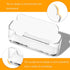 DMFLY 16 Pack Business Card Holder for Desk, Acrylic Business Card Holder Clear Plastic Business Card Stand Desktop Business Card Holders for Exhibition, Home & Office, Fits 30-50 Business Cards