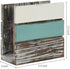 MyGift Rustic Napkin Holder Torched Wood Home Kitchen Napkin Dispenser Rack with Mixed Color Design