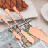Berglander Stainless Steel Rose Gold Serving Flatware Set, Copper Serving Flatware Set, Cake Server, Fish Knife, Fish Fork, Serving Spoon, Serving Fork, Salad Spoon, Salad Fork, Butter Knife, Icecream