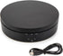 Leadleds 360 Degree Turntable Display Stand, 3 Speeds Electric Rotating Display Stand for Photography Video Shooting Props Jewelry (Black)