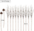 Houele - Long Stem Artificial Flowers for Tall Vase, Fake Branches, Pussy Willow Branches Home Vase Fillers for Home Hotel Office Bedroom DIY Decor (10 Pcs White + 2 Pcs Pine Cones)