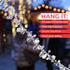 Klikel Iridescent Silver Large Twinkle Ice Double Twist Bead Garland, Set of 2 Each 10 Feet