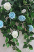 Floroom Artificial Flowers 50pcs Real Looking Ivory Foam Fake Roses with Stems for DIY Wedding Bouquets White Baby Shower Centerpieces Floral Arrangements Party Tables Home Decorations