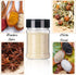 20 Pack 5oz Clear Plastic Spice jars Storage Bottle Container,Seasoning bottles with Black Cap,Chalkboard labels,Chalk Marker for Storing Spice,Herbs,Powders,Salt and Pepper