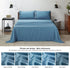 Bedsure Full Size Sheets Set Spa Blue - Soft 1800 Bedding Microfiber Sheets Full Size Bed, 4 Pieces Full Size Bed Sheets