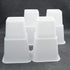 HomeRoots Bed Risers Set of 8 Heavy Duty Plastic 3, 5 or 8 Inch Adjustable Risers for Bed, Furniture Sofa, Table, and Chair - White