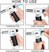 CORKAS Blow Torch, Professional Butane Torch Lighter with Safety Lock and Adjustable Flame for Desserts, Creme Brulee, BBQ and Baking Black&White(Gas Not Included)