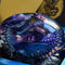 WFLWLHH Lava Dragon Egg, Dream Crystal Transparent Dragon Egg, Green Flying Dragon with Lava Base, Crystal Transparent Lava Dragon Egg Resin Handmade Sculpture Ornaments Souvenir. (Purple)