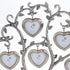 LASODY Antique Silver Family Tree With 7 Hanging Picture Frames,Metal Table Top Photo Frame Decoration