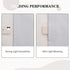 Melodieux Thermal Insulated Blackout Curtain Liner for 84 Inch Long Curtains, Off White, 40 by 80 Inch, 1 Panel, Rings Included