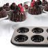 Mini Bund Cake pan, 6-Cavity Fluted Tube Cake Pan Brownie Bowl Pan Small Round Cake Mold Shortcake Pan for Baking Bavarois Brownie Cupcake Pudding Canele