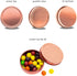 Mimi Pack 24 Pack Tins 1 oz Shallow Round Tins with Solid Screw Lids Empty Tin Containers Cosmetics Tins Party Favors Tins and Food Storage Containers (Rose Gold)