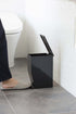 Yamazaki Home Sanitary Step Trash Can, One Gallon - Small Home Waste Bin, Black