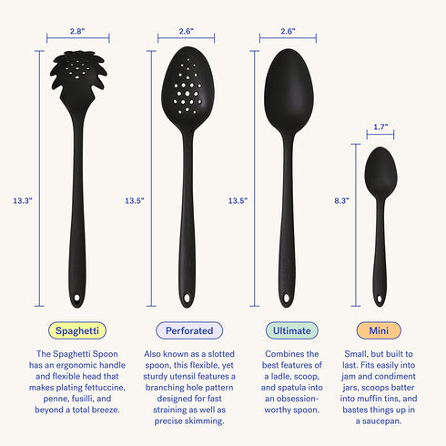 GIR Silicone Spaghetti Spoon, Mint