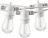 WOOLZ 25FT Led Outdoor Patio Lights with 8+1(Spare) 1W Dimmable Shatterproof S14 Bulbs, Waterproof Outdoor String Lights for for Party, Patio, Garden, Porch and Wedding.