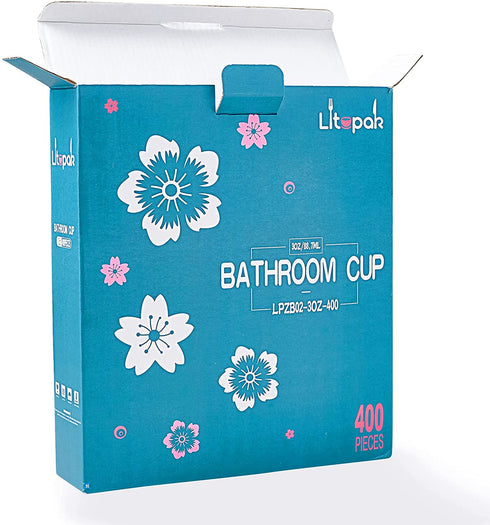 400 Pack 3oz Disposable Bathroom Cups, Colorful Disposable Mouthwash Cups, Small Disposable Cups, Mini Paper Cups for Parties, Picnics, Barbecues, Travel and Events.