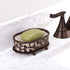 iDesign Vine Soap Saver, Bar Holder Tray for Bathroom Counter, Shower, Kitchen, 5.5" x 3.45" x 2", Vanilla and Bronze