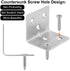 64 PCS Stainless Steel Corner Brace, 38MM X 30MM X 30MM Heavy Duty Right Angle Bracket for Wood, Metal Joint Bracket Shelf Support L Shape Bracket for Shelves, Furniture, Cabinet