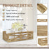 Y&ME Wood Toilet Paper Basket Bathroom Toilet Decor Box with Mason Jar, Wooden Bathroom Over Toilet Paper Storage Box, Farmhouse Table Counter Organizer Decor for Bathroom, Living Room, Kitchen