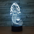 Mermaid Toys Visual 3D Lamp Illusion 2D Night light Xmas Chirstmas Festival Birthday Valentines Day Lovers Gift Nursery Bedroom Desk Table Decor for Baby Boys Kids children