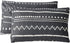 SUSYBAO 100% Cotton Pillowcases Queen Size Set of 2 Black Aztec Geometric Pattern Bed Pillow Covers Envelope Closure End Pillow Encasement Home Decor Soft Lightweight Durable, 20 in x 26 in