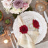 Valentine's Day Rose Napkin Rings Set of 6, Artificial Rose Napkin Rings with Gold Metal Holder Design for Wedding Party Holiday Banquet Anniversary Dining Table Settings Decor (Red Rose)