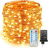 ZAECANY LED String Lights 99ft 300 LEDs Fairy String Lights for Bedroom, Patio, Indoor/Outdoor Copper String Lights for Birthday, Wedding, Party, Plug in Fairy Lights with Remote, 8 Modes Warm White