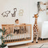 Safari Nursery Decor Jungle Theme Animals Woodland Baby Room Decor Neutral for Girls Boys Kids Nursery Wall Art for Bedroom Playroom Toddler Classroom Decorations (Lion, Giraffe, Elephant)