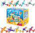 JOYGOGO 50 Pack Valentines Foam Airplanes and 50 Pack Valentine Cards for Kids, Valentines Gifts for Kids Classroom, Party Favors, Valentine Treats for School
