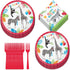 Safari Party Animal Paper Dinner Plates, Luncheon Napkins, and Cups (Serves 16)