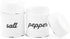AuldHome Salt and Pepper Shaker Set; Rustic White Enamelware Retro Vintage Style Shaker Set