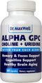 Alpha GPC 600mg + Uridine, a Choline Enhancer. Better Than Alpha-GPC or Uridine ?lone. Best Alpha GPC Choline: 2in1, Soy Free, No Fillers, USA. Best Choline Form, 60 Pills, Money Back Guarantee