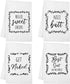 4 Pieces Funny Hand Towel with Sayings Decorative Kitchen Towels Rustic Bath Hand Towels for Bathroom Kitchen Farmhouse Restroom, 16 x 24 Inch