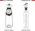 DW‹LLZA KITCHEN Olive Oil Dispenser Bottle for Kitchen and Vinegar Bottle Set - Olive Oil Bottle Dispenser Set - 17oz Measuring Glass Oil Dispenser and a 12oz Oil and Vinegar Dispenser Bottle