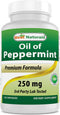 Best Naturals Peppermint Oil Bowel Soothing Dietary Supplement, 250 mg, 120 Count