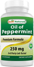 Best Naturals Peppermint Oil Bowel Soothing Dietary Supplement, 250 mg, 120 Count