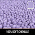 MAYSHINE Soft Plush Microfiber Bathroom Rug, Absorbent Machine Washable Chenille Bath Mat | Non-Slip Quick Dry Shag Carpet, Great for Bath, Shower, Bedroom, or Door Mat (Lavender, 17x24)