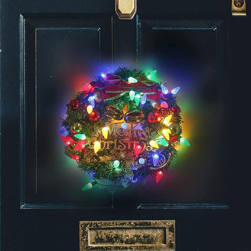Anycosy C6 Christmas String Lights, 32.8 Ft 100 LED Battery Operated Strawberry Lights, Waterproof Indoor Outdoor 8 Modes Fairy Lights Christmas Decorations