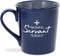 Lighthouse Christian Products Faithful Servant Navy Blue 16 Ounce Ceramic Mug