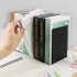 SONNLYH Black Metal Bookends, 4 Pairs Book Ends for Shelves, Book Holders for Family, Office and School, Heavy Duty Book End, 8 x 5.4 x 4 Inch