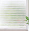 Rabbitgoo Frosted Window Film Static Cling Decorative Glass Film Anti UV Window Privacy Film Non Adhesive Window Cling Door Cover for Home Office Meeting Room, Stripe Patterns, 17.5 x 157 inches