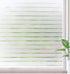 Rabbitgoo Frosted Window Film Static Cling Decorative Glass Film Anti UV Window Privacy Film Non Adhesive Window Cling Door Cover for Home Office Meeting Room, Stripe Patterns, 17.5 x 157 inches