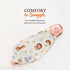 Animal Swaddle Blankets, 3-Pack Soft, Bamboo Rayon and Cotton Baby Blankets for Boys and Girls Promote Sound Sleep 47x47 in. Receiving Blanket/Multipurpose Baby Essentials by San Francisco Baby