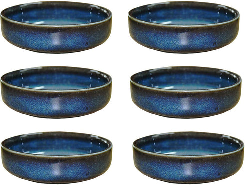 Colias Wing 3.5 Inch Vintage Style Kiln Glazed Ceramic Side Dishes Korean Bowls Seasoning Dishes Soy Dipping Sauce Dishes-Set of 6