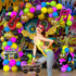 90S 80S Themed Balloon Garland Party Decorations Purple Rose Red Green Yellow Blue Black Gold Confetti Balloons Chain Radio Guitar Music Note Foil Balloon for Back to 90's 80's Hip Pop Party Decor